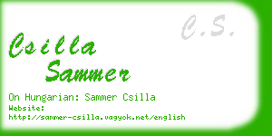 csilla sammer business card